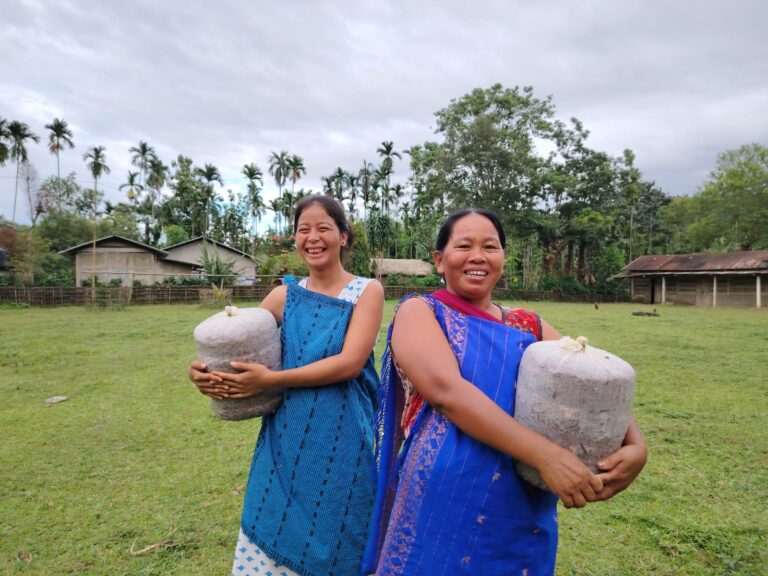 কাৰ্বি গাঁওবাসীক কাঠফুলা খেতিৰ প্ৰশিক্ষণ প্ৰদান আৰণ্যকৰ