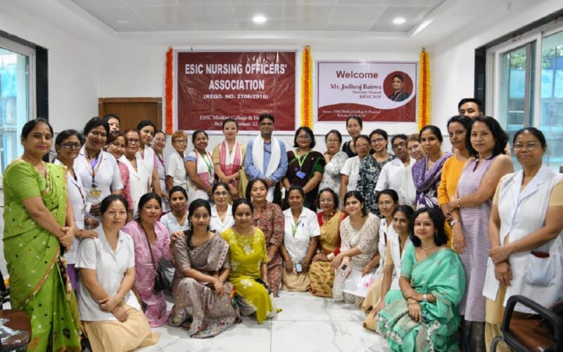 কৰ্মচাৰী ৰাজ্যিক বীমা নিগম চিকিৎসা মহাবিদ্যালয়ত নাৰ্ছিং অফিচাৰৰ বিভিন্ন সমস্যা সন্দৰ্ভত গুৰুত্বপূৰ্ণ আলোচনা