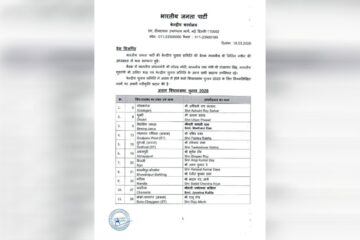 বিজেপিয়ে প্ৰকাশ কৰিলে প্ৰাৰ্থীৰ তালিকা