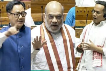 অধ্যক্ষৰ বিৰুদ্ধে অনাস্থা প্ৰস্তাৱক লৈ সদন উত্তাল; অমিত শ্বাহ আৰু গৌৰৱ গগৈৰ তীব্ৰ বাকযুদ্ধ