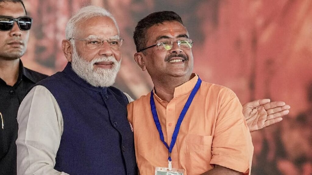 শুভেন্দু অধিকাৰী জনসাধাৰণৰ আবেগ বুজি পোৱা এজন জনপ্ৰিয় নেতাঃ অভিনন্দন বাৰ্তাত মন্তব্য প্ৰধানমন্ত্ৰী নৰেন্দ্ৰ মোদীৰ