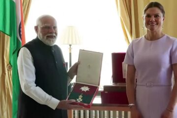 ছুইডেনৰ সৰ্বোচ্চ অসামৰিক সন্মানেৰে বিভূষিত প্ৰধানমন্ত্ৰী নৰেন্দ্ৰ মোদী