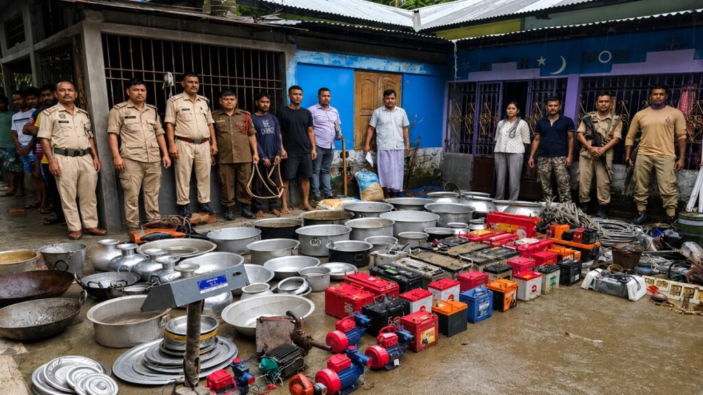ড্ৰাগছ আসক্তৰ বিৰুদ্ধে চলোৱা অভিযানত জব্দ বুজন পৰিমাণৰ চুৰি সামগ্ৰী, দুজনক আটক