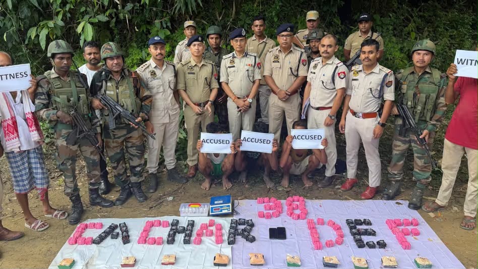 কাছাৰত ২৮ কোটি টকাৰ নিচাজাতীয় সামগ্ৰী জব্দ, গ্ৰেপ্তাৰ ৩ জন – হিমন্ত শৰ্মা