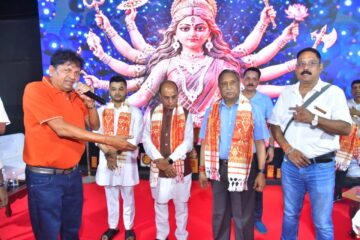 আঠগাঁও সাৰ্বজনীন দুৰ্গাপূজাৰ বৰ্ণাঢ্য শুভাৰম্ভ