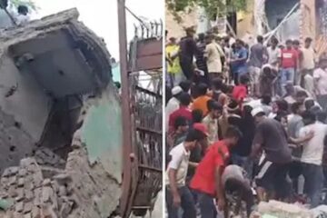দিল্লীত চাৰিমহলীয়া অট্টালিকা খহি অন্তসত্ত্বা মহিলাসহ তিনিজনৰ কৰুণ মৃত্যু; ধ্বংসস্তূপৰ মাজত উদ্ধাৰ ডেৰ বছৰীয়া শিশুৰ ছিন্নমস্তক মৃতদেহ