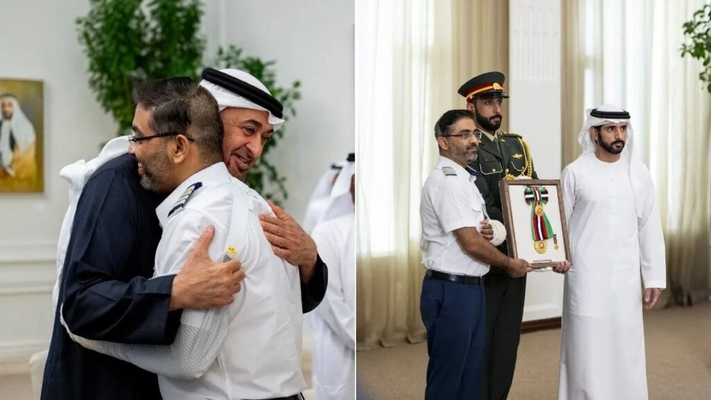 আকাশমাৰ্গত যাত্ৰীৰ প্ৰাণ ৰক্ষা কৰা ভাৰতীয় পাইলটক ডুবাইৰ সন্মান! অৰ্ডাৰ অৱ জায়েদ প্ৰদান ৰাষ্ট্ৰপতিৰ